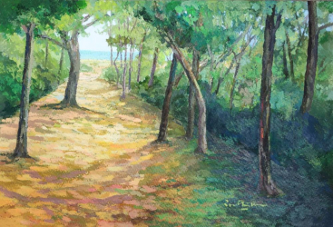 A way to go to the other shore   2019   Acrylic on paper   44 x 30 cm   POR