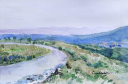 Mountain Path   2022   Watercolour on paper   15 x 10 cm   SGD240