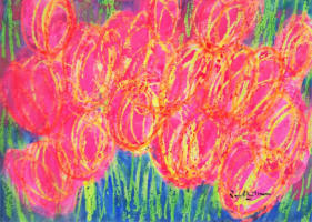 Celebrat;ion M 2018 Mixed media on paper 29 x 21 cm