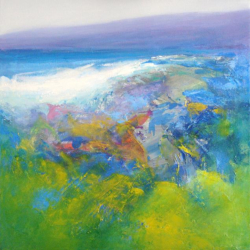 White Sand Beach   2012   Acrylic on canvas panel   22 x 22 inches   POR