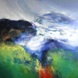 Music of Change   2009   Acrylic on canvas   122 x 122 cm   POR