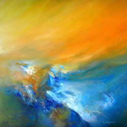 Stream and Light   2014   Acrylic on canvas   92 x 92 cm   POR