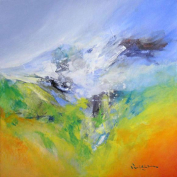 Phenomenon II   2008   Acrylic on canvas   18 x 18  x 1.5 inches   POR