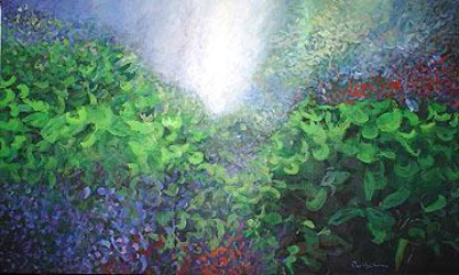 Evergreen and Waterfall   2006   Acrylic on canvas   200 x 120 cm   POR