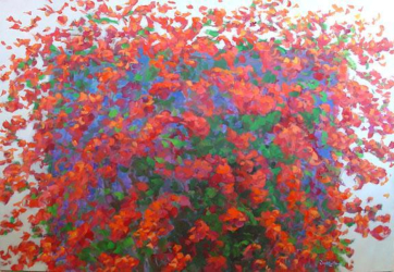 Blooming Rejoice   2006   Acrylic on canvas   160 x 110 cm   POR