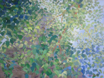 Bodhi Tree at Bodhgaya   2009   Acrylic on canvas   102 x 76 cm   POR