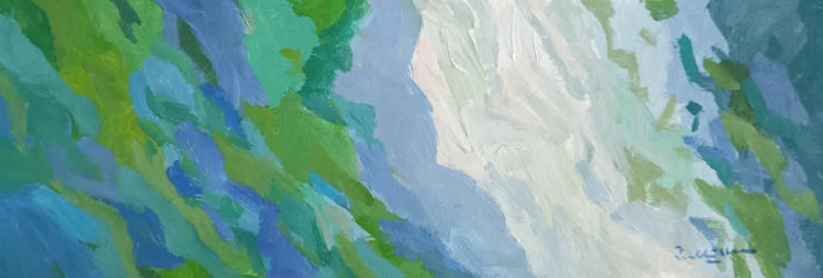 Music of Celebration 22   2022   Acryic on paper   41 x 14 cm   POR