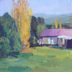 Red Roof House   075   2008   Acrylic on canvas   30 x 30 cm   POR