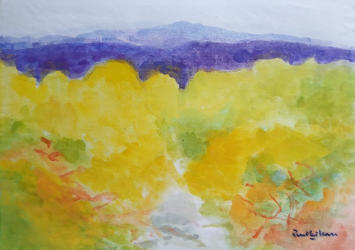 Autumn Trees 14A   2014   Poster colour on paper   29.5 x 20.5   POR