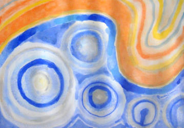 Circles 153   2015   Poster colour on paper   29.5 x 20.5 cm   POR