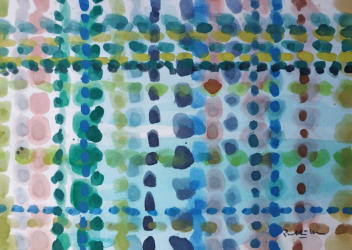 Dots 5   2013   Poster colour on paper   29 x 20 cm   POR