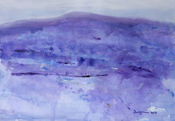 Landscape 14C   2014   Acrylic on  paper   29.5 x 20.5 cm   POR