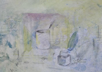 Drawing 16B   2017   Pencil and acrylic on paper   29 x 20 cm   POR