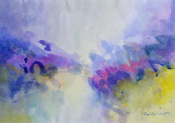 Joy in Garden   2014   Acrylic on paper   29.5 x 20.5 cm   POR