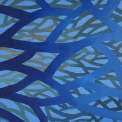 Blue Net   2012   Acrylic on canvas panel   30 x 30 cm   POR