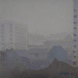 Hazy Day   2013   Acrylic on canvas panel   30 x 30 cm   POR
