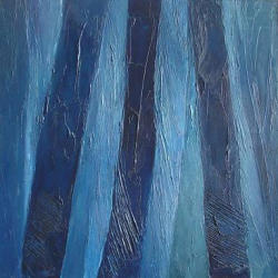 Rubber Trees (Blue)   1994   Acrylic on canvas   61 x 61 cm   POR