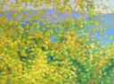 Autumn Leaves and Blue Mountains 1999 Acrylic on canvas 102 x 76 cm   POR