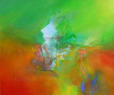 Green Celebration   2002  Acrylic on canvas   120 x 100 cm  POR