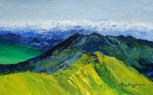Mountains 220211   2022   Acrylic on paper   20 x 12.5 cm   POR