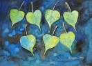 8 Leaves   2013   Watercolour on paper   29.5 x 20.5 cm   POR